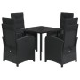 Set de muebles jardín 5 pzas con cojines ratán sintético negro de , Conjuntos de jardín - Ref: Foro24-3212321, Precio: 610,31...