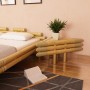 Mesitas de noche de bambú natural 2 unidades 60x60x40 cm de vidaXL, Mesitas de noche - Ref: Foro24-244606, Precio: 178,79 €, ...