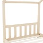 Solid pine wood children's bed frame 90x200 cm by vidaXL, Cribs and beds for children - Ref: Foro24-283366, Price: 234,74 €, ...