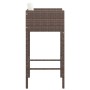 Kitchen bar stools 2 units with brown PE rattan cushions by , Garden chairs - Ref: Foro24-316672, Price: 140,32 €, Discount: %