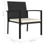 Garten-Esszimmerstühle 2 Einheiten synthetisches Rattan schwarz von , Gartenstühle - Ref: Foro24-317170, Preis: 128,66 €, Rab...