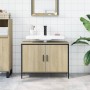 Bathroom vanity cabinet in Sonoma oak engineered wood, 80x30x60 cm. by , Dressing tables - Ref: Foro24-842452, Price: 67,02 €...