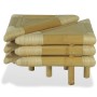 Mesitas de noche de bambú natural 2 unidades 60x60x40 cm de vidaXL, Mesitas de noche - Ref: Foro24-244606, Precio: 178,79 €, ...