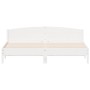 Solid white pine wood headboard bed frame 180x200 cm by , Beds and slatted bases - Ref: Foro24-3216192, Price: 215,78 €, Disc...