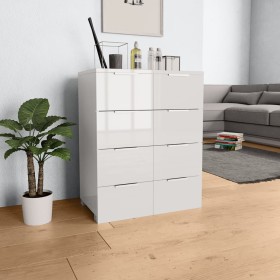 Glossy white engineered wood sideboard 60x35x80 cm by vidaXL, Drawers - Ref: Foro24-283712, Price: 112,81 €, Discount: %