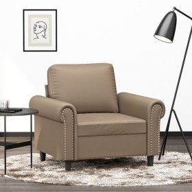 Synthetic leather armchair in cappuccino color, 60 cm. by , Sofas - Ref: Foro24-359498, Price: 170,88 €, Discount: %