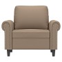 Sillón cuero sintético color capuchino 60 cm de , Sofás - Ref: Foro24-359498, Precio: 170,88 €, Descuento: %