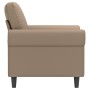 Sillón cuero sintético color capuchino 60 cm de , Sofás - Ref: Foro24-359498, Precio: 170,88 €, Descuento: %