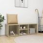 Oak plywood shoe bench 105x35x35 cm by , Shoe racks and shoe organizers - Ref: Foro24-804466, Price: 50,99 €, Discount: %