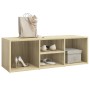 Oak plywood shoe bench 105x35x35 cm by , Shoe racks and shoe organizers - Ref: Foro24-804466, Price: 50,99 €, Discount: %