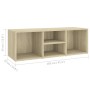 Oak plywood shoe bench 105x35x35 cm by , Shoe racks and shoe organizers - Ref: Foro24-804466, Price: 50,99 €, Discount: %