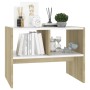 White and oak plywood side table 60x40x45 cm by , Side tables - Ref: Foro24-806710, Price: 39,99 €, Discount: %