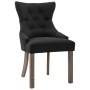 Dining chairs 6 units black fabric by , dining chairs - Ref: Foro24-3058304, Price: 941,23 €, Discount: %