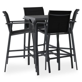 5-Piece Black Garden Bar Set by , Garden sets - Ref: Foro24-3073574, Price: 447,88 €, Discount: %