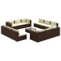 Set muebles de jardín 13 pzas y cojines ratán sintético marrón de , Conjuntos de jardín - Ref: Foro24-3101594, Precio: 1,00 €...