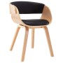 Bentwood and Black Faux Leather Dining Chair by vidaXL, dining chairs - Ref: Foro24-283113, Price: 155,93 €, Discount: %