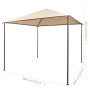 Beiges Stahlpavillonzelt 3x3 m von , Zelte und Pavillons - Ref: Foro24-43172, Preis: 129,07 €, Rabatt: %