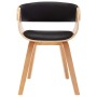 Bentwood and Black Faux Leather Dining Chair by vidaXL, dining chairs - Ref: Foro24-283113, Price: 155,93 €, Discount: %