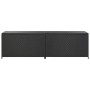 Black synthetic rattan garden storage box 200x50x60 cm by , Outdoor storage boxes - Ref: Foro24-46474, Price: 215,85 €, Disco...