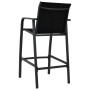 High garden chairs 4 units black textilene by , Garden chairs - Ref: Foro24-48117, Price: 309,25 €, Discount: %