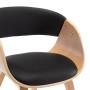 Bentwood and Black Faux Leather Dining Chair by vidaXL, dining chairs - Ref: Foro24-283113, Price: 155,93 €, Discount: %