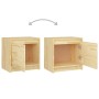 Mesitas de noche 2 uds madera maciza de pino 40x30,5x40 cm de , Mesitas de noche - Ref: Foro24-808114, Precio: 55,41 €, Descu...