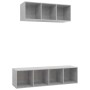 Set de muebles de salón 2 pzas madera ingeniería gris hormigón de , Muebles TV - Ref: Foro24-3079794, Precio: 102,44 €, Descu...