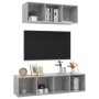 Set de muebles de salón 2 pzas madera ingeniería gris hormigón de , Muebles TV - Ref: Foro24-3079794, Precio: 102,44 €, Descu...