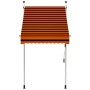 Orange and brown retractable manual awning 100 cm by , Awnings - Ref: Foro24-145834, Price: 77,06 €, Discount: %