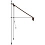 Toldo manual retráctil naranja y marrón 100 cm de , Toldos - Ref: Foro24-145834, Precio: 68,64 €, Descuento: %