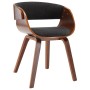 Bentwood and Gray Fabric Dining Chair by vidaXL, dining chairs - Ref: Foro24-283111, Price: 150,43 €, Discount: %