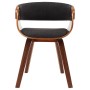 Bentwood and Gray Fabric Dining Chair by vidaXL, dining chairs - Ref: Foro24-283111, Price: 150,43 €, Discount: %