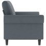 Dark gray velvet 2-seater sofa 120 cm by , Sofas - Ref: Foro24-359520, Price: 265,32 €, Discount: %