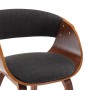 Bentwood and Gray Fabric Dining Chair by vidaXL, dining chairs - Ref: Foro24-283111, Price: 150,43 €, Discount: %