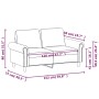 Dark gray velvet 2-seater sofa 120 cm by , Sofas - Ref: Foro24-359520, Price: 265,32 €, Discount: %