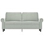 2-seater light gray velvet sofa 140 cm by , Sofas - Ref: Foro24-359529, Price: 261,58 €, Discount: %