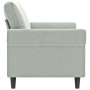 2-seater light gray velvet sofa 140 cm by , Sofas - Ref: Foro24-359529, Price: 261,58 €, Discount: %