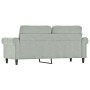 2-seater light gray velvet sofa 140 cm by , Sofas - Ref: Foro24-359529, Price: 261,58 €, Discount: %