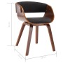 Bentwood and Gray Fabric Dining Chair by vidaXL, dining chairs - Ref: Foro24-283111, Price: 150,43 €, Discount: %