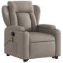 Sillón reclinable de masaje elevable tela gris taupé de , Sillones - Ref: Foro24-3204502, Precio: 299,99 €, Descuento: %