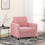 Sillón de terciopelo rosa 60 cm de , Sofás - Ref: Foro24-359425, Precio: 165,82 €, Descuento: %