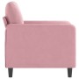 Sillón de terciopelo rosa 60 cm de , Sofás - Ref: Foro24-359425, Precio: 165,82 €, Descuento: %