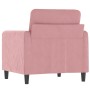 Sillón de terciopelo rosa 60 cm de , Sofás - Ref: Foro24-359425, Precio: 165,82 €, Descuento: %