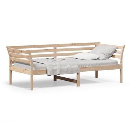 Sofá cama de madera maciza de pino 80x200 cm de , Camas y somieres - Ref: Foro24-842866, Precio: 101,48 €, Descuento: %