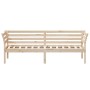 Solid pine wood sofa bed 80x200 cm by , Beds and slatted bases - Ref: Foro24-842866, Price: 101,99 €, Discount: %