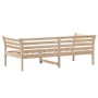 Solid pine wood sofa bed 80x200 cm by , Beds and slatted bases - Ref: Foro24-842866, Price: 101,99 €, Discount: %