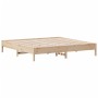 Solid pine wood bed frame 180x200 cm by , Beds and slatted bases - Ref: Foro24-842686, Price: 109,17 €, Discount: %