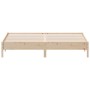 Solid pine wood bed frame 180x200 cm by , Beds and slatted bases - Ref: Foro24-842686, Price: 109,17 €, Discount: %