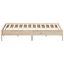 Solid pine wood bed frame 180x200 cm by , Beds and slatted bases - Ref: Foro24-842686, Price: 109,17 €, Discount: %