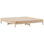 Solid pine wood bed frame 180x200 cm by , Beds and slatted bases - Ref: Foro24-842686, Price: 109,17 €, Discount: %